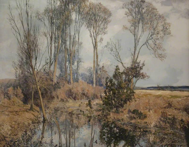 Wikioo.org - The Encyclopedia of Fine Arts - Painting, Artwork by Alexander Jamieson - The Old Moat, Weston Turville