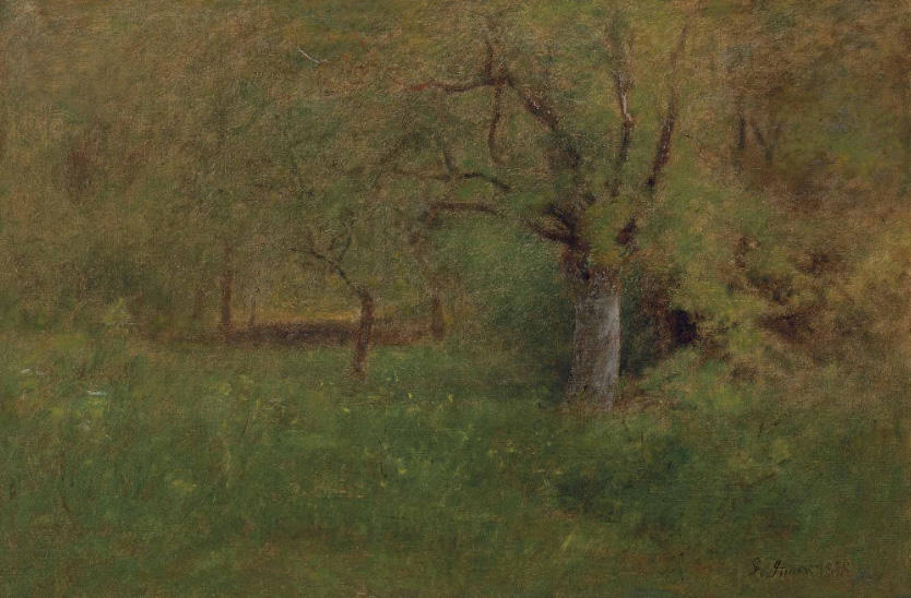 WikiOO.org - Encyclopedia of Fine Arts - Maalaus, taideteos George Inness - Old Orchard, Milton-on-the-Hudson