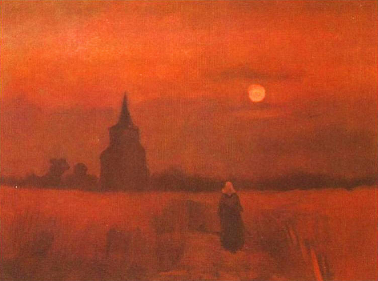 Wikioo.org - The Encyclopedia of Fine Arts - Painting, Artwork by Vincent Van Gogh - The Old Tower in the Fields