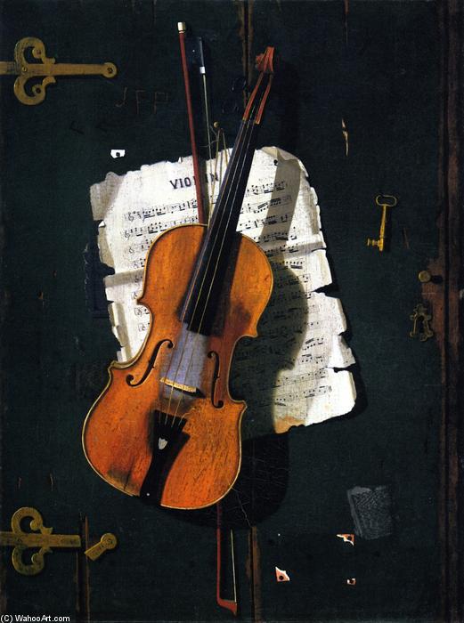 WikiOO.org - 백과 사전 - 회화, 삽화 John Frederick Peto - The Old Violin