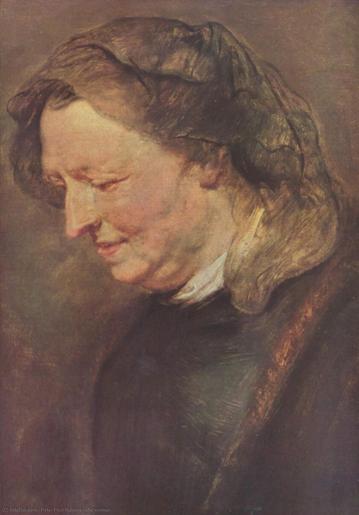 WikiOO.org - Энциклопедия изобразительного искусства - Живопись, Картины  Peter Paul Rubens - старая женщина