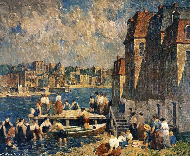 Wikioo.org - The Encyclopedia of Fine Arts - Painting, Artwork by Robert Spencer - The Old Wood Lot