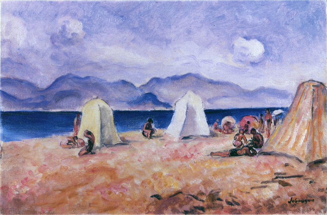 WikiOO.org - دایره المعارف هنرهای زیبا - نقاشی، آثار هنری Henri Lebasque - On the Beach