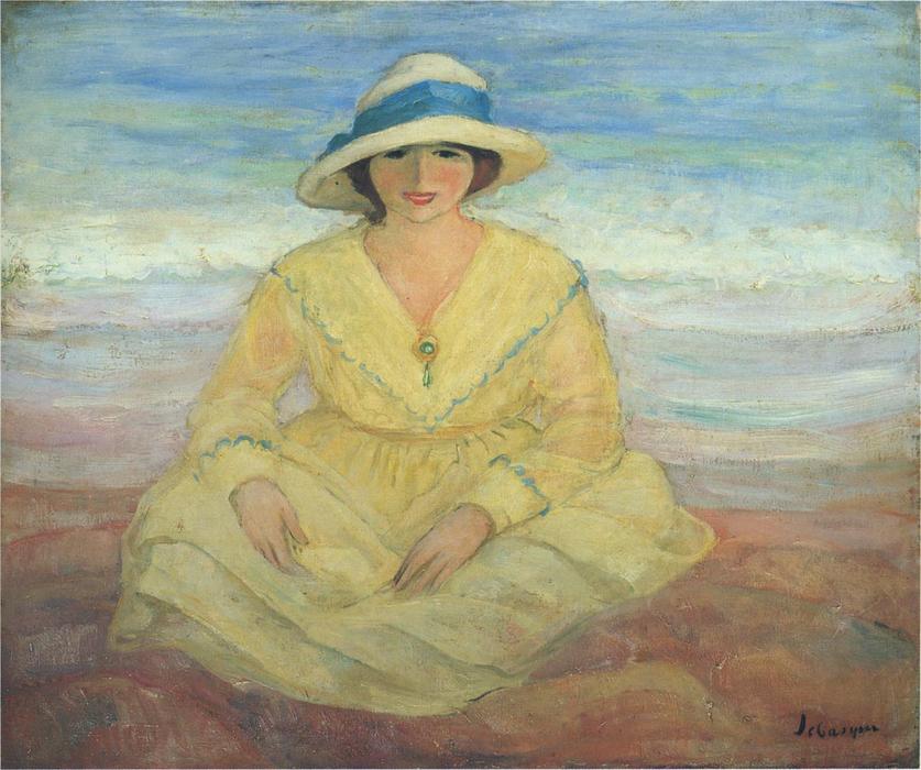 Wikioo.org - The Encyclopedia of Fine Arts - Painting, Artwork by Henri Lebasque - On the beach