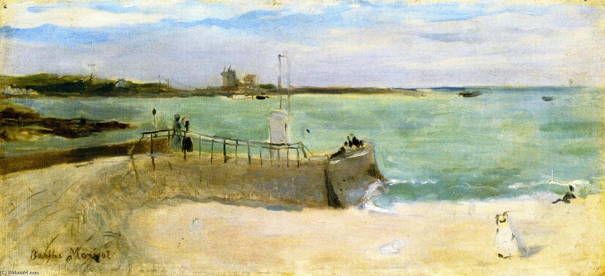 Wikioo.org - Die Enzyklopädie bildender Kunst - Malerei, Kunstwerk von Berthe Morisot - Am Strand