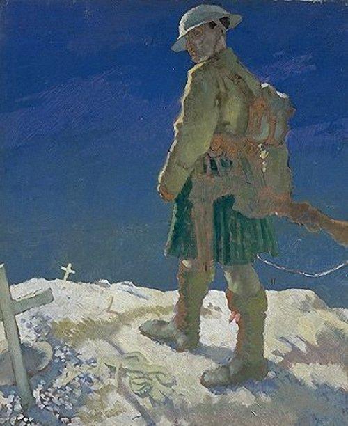 Wikioo.org - The Encyclopedia of Fine Arts - Painting, Artwork by William Newenham Montague Orpen - An Onlooker in France