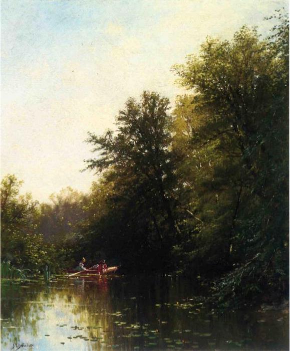 WikiOO.org - Enciklopedija dailės - Tapyba, meno kuriniai Alfred Thompson Bricher - On the Mill Stream