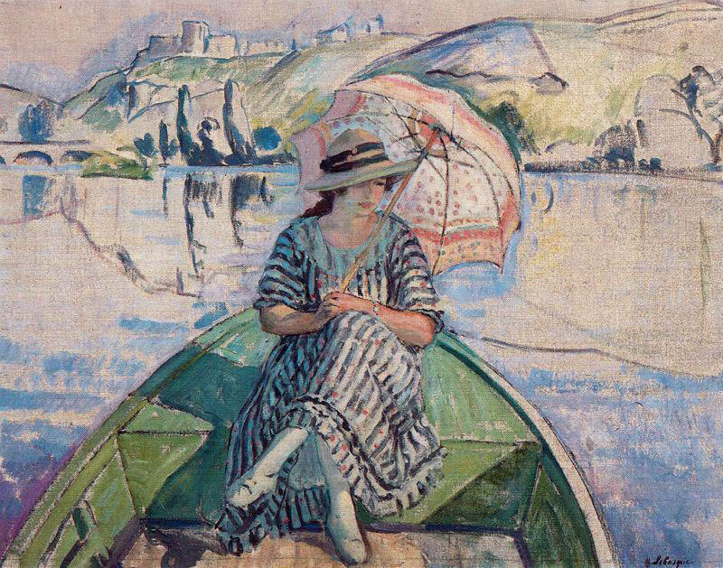 WikiOO.org - Encyclopedia of Fine Arts - Malba, Artwork Henri Lebasque - On the River Eau