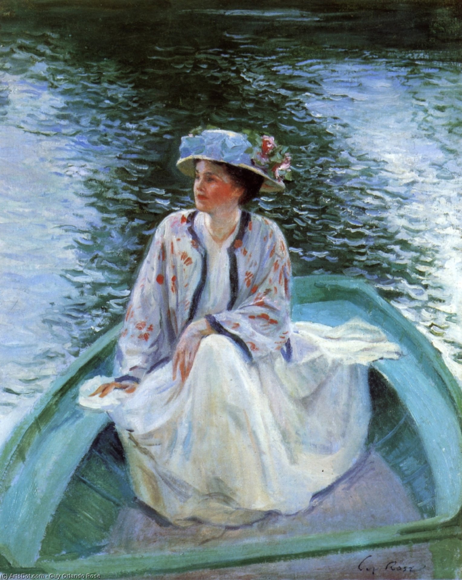 Wikioo.org - The Encyclopedia of Fine Arts - Painting, Artwork by Guy Orlando Rose - On the River's Edge