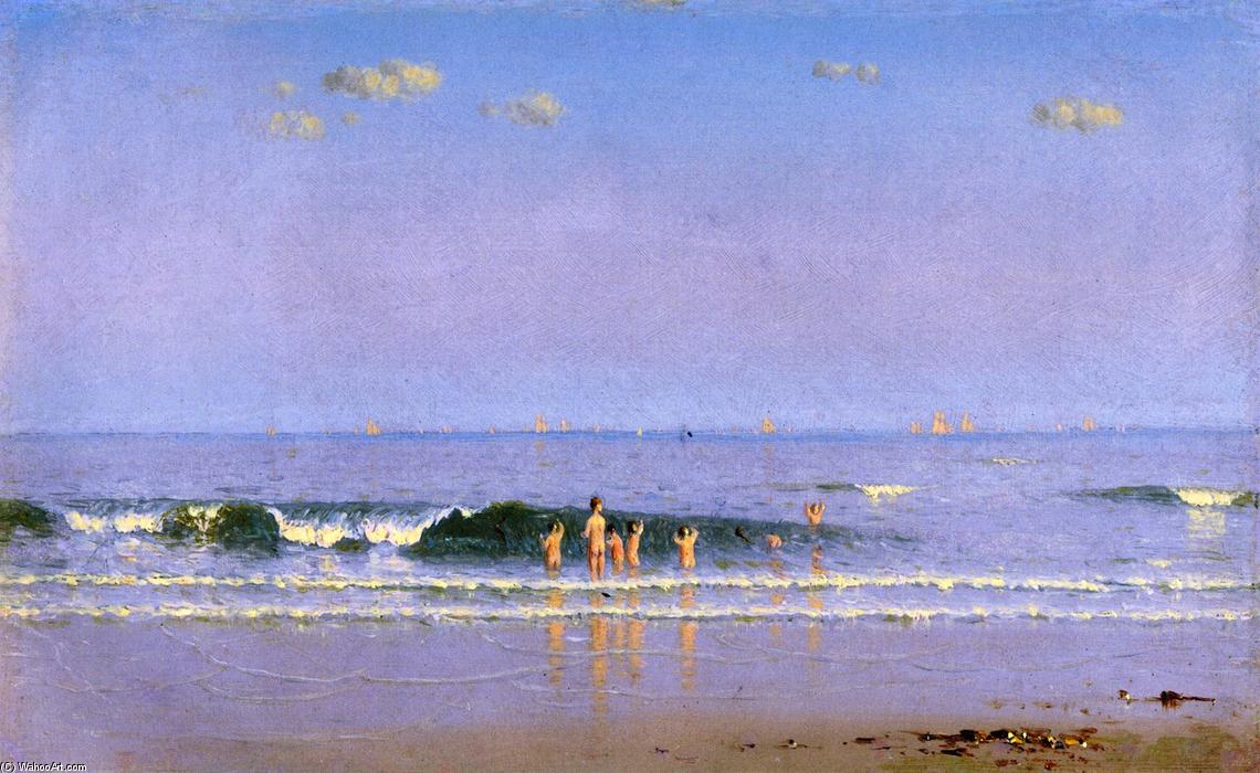 WikiOO.org - Encyclopedia of Fine Arts - Lukisan, Artwork Sanford Robinson Gifford - On the Seashore Looking Eastward