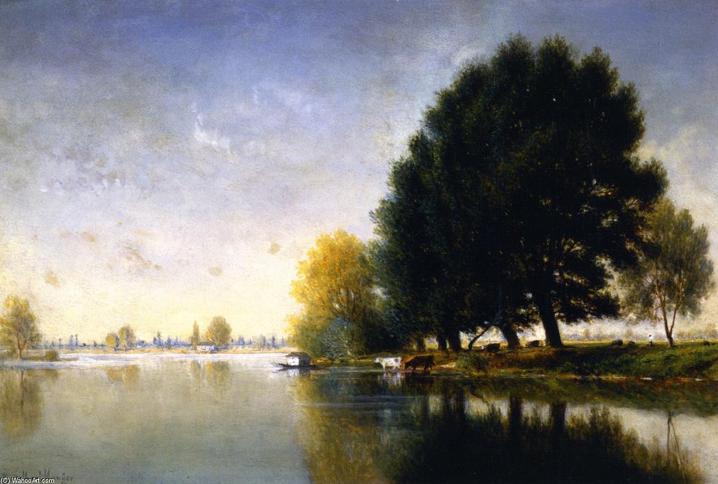 Wikioo.org - The Encyclopedia of Fine Arts - Painting, Artwork by Gilbert Munger - On the Seine near Poissy