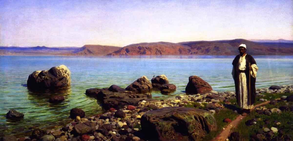 WikiOO.org - Encyclopedia of Fine Arts - Schilderen, Artwork Vasily Polenov - On the Sea of Tiberias (Galilee)