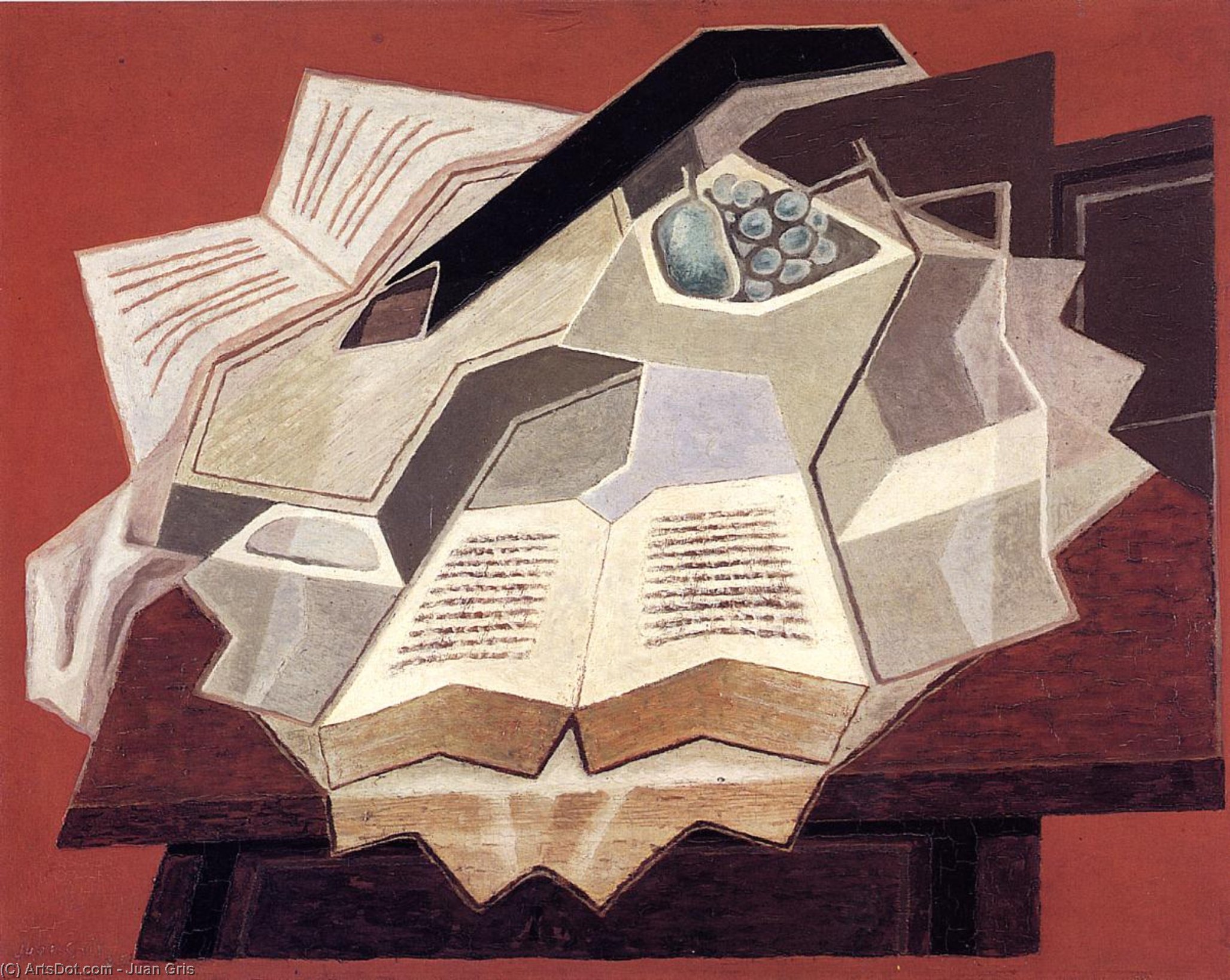 Wikioo.org - The Encyclopedia of Fine Arts - Painting, Artwork by Juan Gris - The Open Book