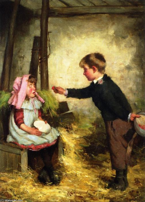 Wikioo.org - The Encyclopedia of Fine Arts - Painting, Artwork by Robert Gemmell Hutchison - Open Your Mouth and Shut Your Eyes