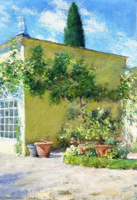 WikiOO.org - Encyclopedia of Fine Arts - Maalaus, taideteos William Merritt Chase - Orangerie of the Case Villa in Florence