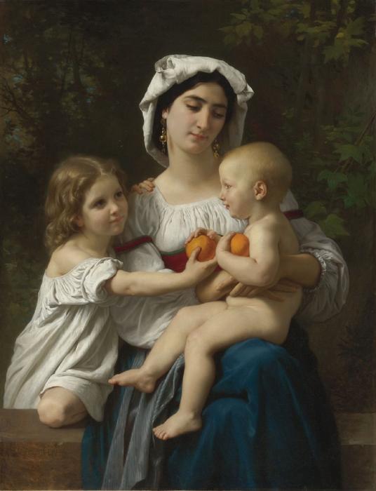Wikioo.org – La Enciclopedia de las Bellas Artes - Pintura, Obras de arte de William Adolphe Bouguereau - Las naranjas