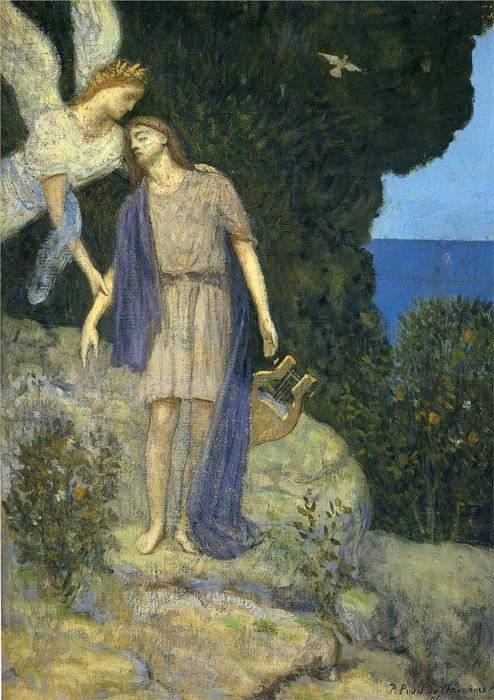 WikiOO.org - Enciclopedia of Fine Arts - Pictura, lucrări de artă Pierre Puvis De Chavannes - Orpheus