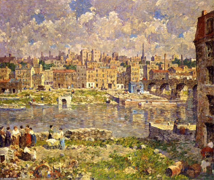 Wikioo.org - The Encyclopedia of Fine Arts - Painting, Artwork by Robert Spencer - The Other Shore