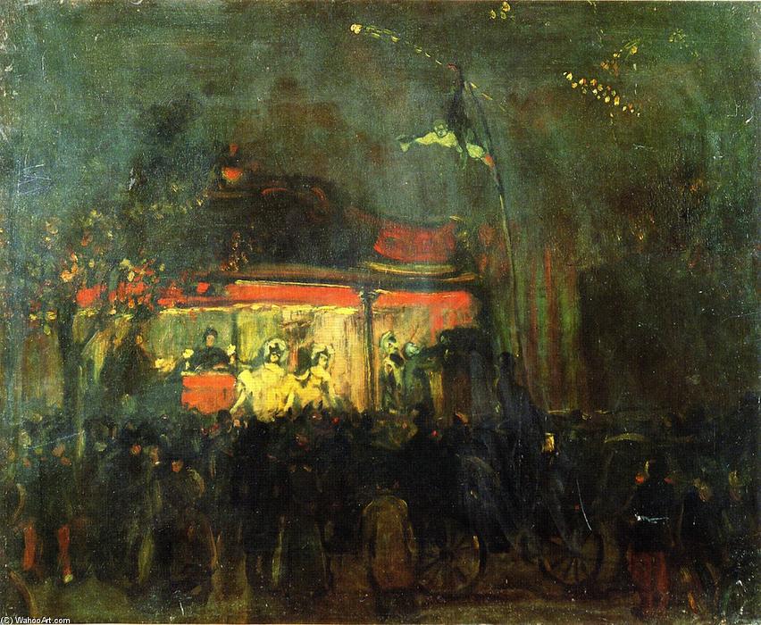 Wikioo.org - The Encyclopedia of Fine Arts - Painting, Artwork by William James Glackens - Outdoor Theater, Paris
