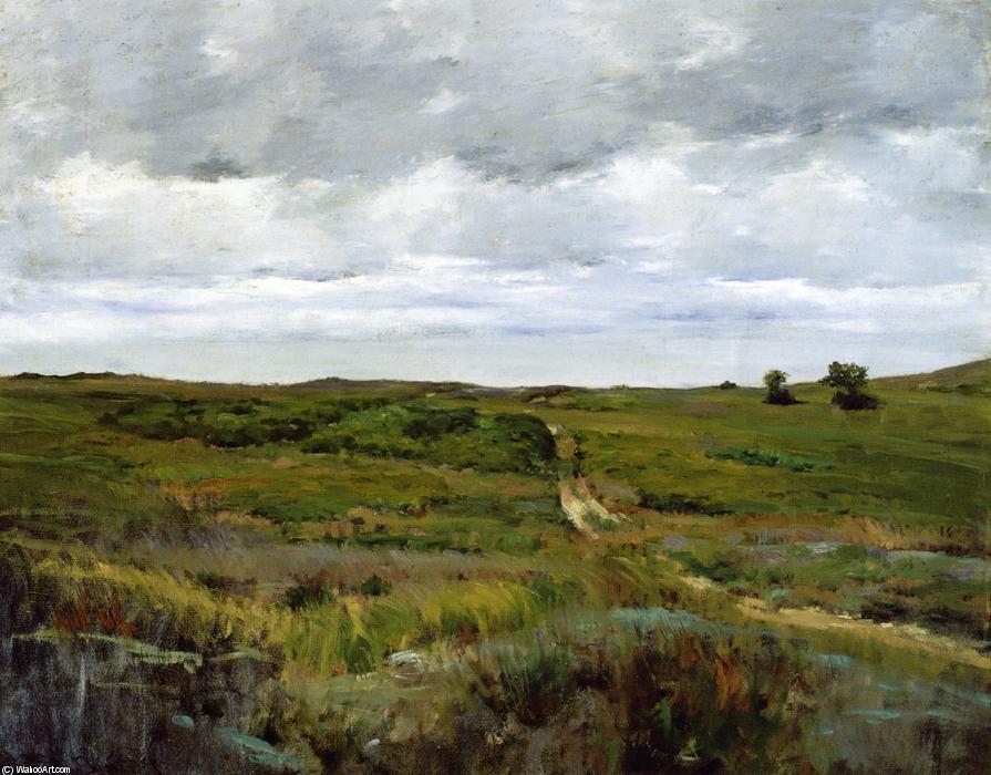 Wikioo.org - Bách khoa toàn thư về mỹ thuật - Vẽ tranh, Tác phẩm nghệ thuật William Merritt Chase - Over the Hills and Far Away