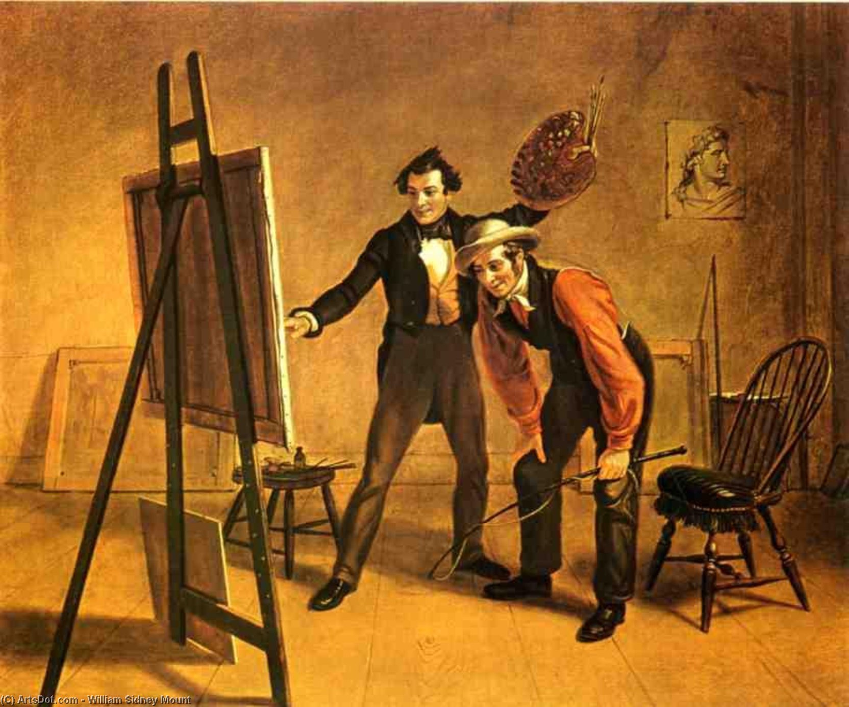 WikiOO.org - אנציקלופדיה לאמנויות יפות - ציור, יצירות אמנות William Sidney Mount - The Painter's Triumph