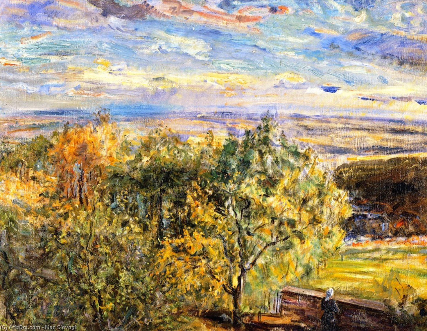 Wikioo.org - The Encyclopedia of Fine Arts - Painting, Artwork by Max Slevogt - Palatinate Landscape