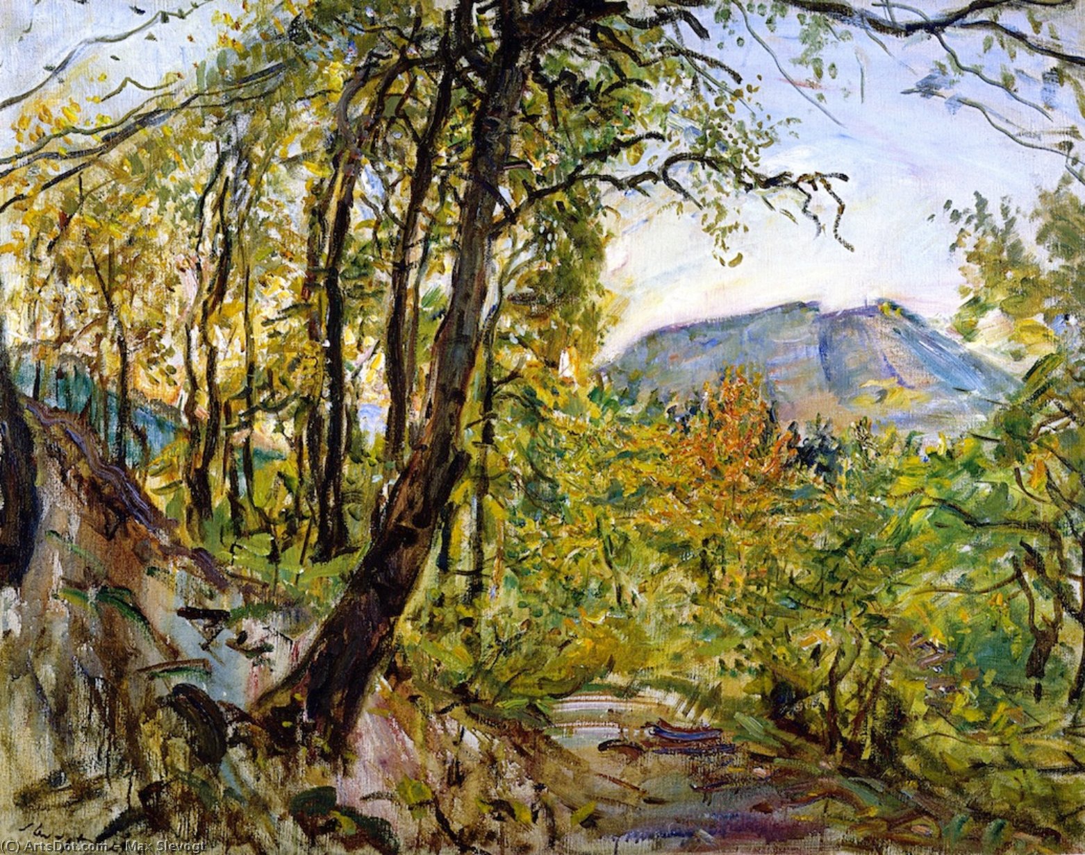 Wikioo.org - The Encyclopedia of Fine Arts - Painting, Artwork by Max Slevogt - Palatinate Landscape