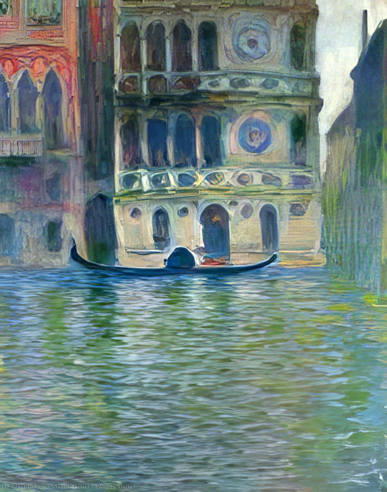 Wikioo.org - Bách khoa toàn thư về mỹ thuật - Vẽ tranh, Tác phẩm nghệ thuật Claude Monet - Palazzo Dario
