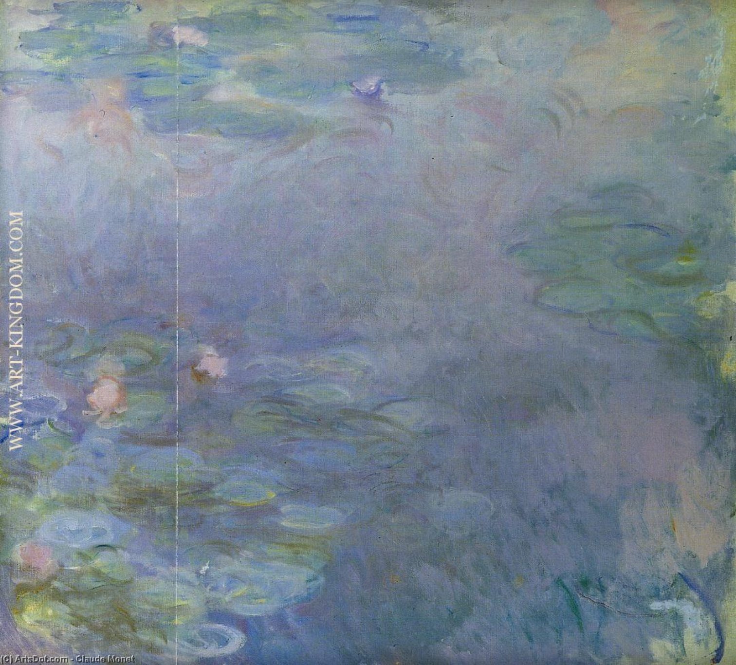 WikiOO.org – 美術百科全書 - 繪畫，作品 Claude Monet - 苍白 睡莲  详细