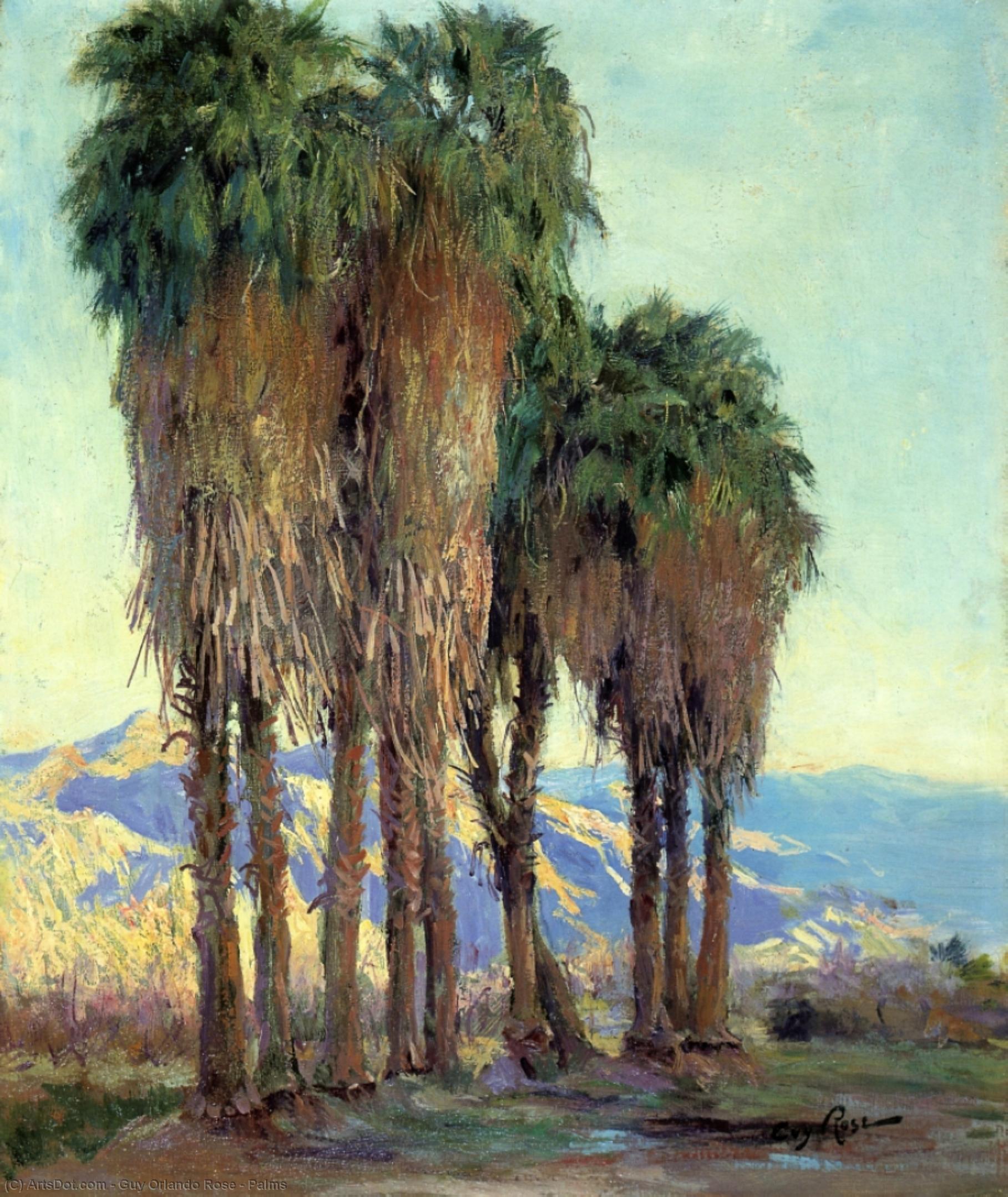 Wikioo.org - The Encyclopedia of Fine Arts - Painting, Artwork by Guy Orlando Rose - Palms