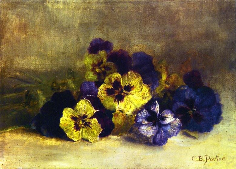 Wikioo.org - The Encyclopedia of Fine Arts - Painting, Artwork by Charles Ethan Porter - Pansies