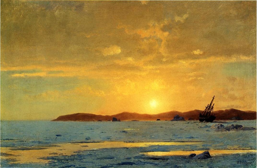 Wikioo.org - The Encyclopedia of Fine Arts - Painting, Artwork by William Bradford - The Panther, Icebound