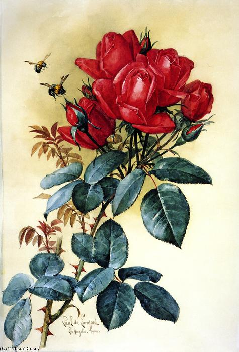 Wikioo.org – L'Enciclopedia delle Belle Arti - Pittura, Opere di Raoul De Longpre - Papa Gontier Roses