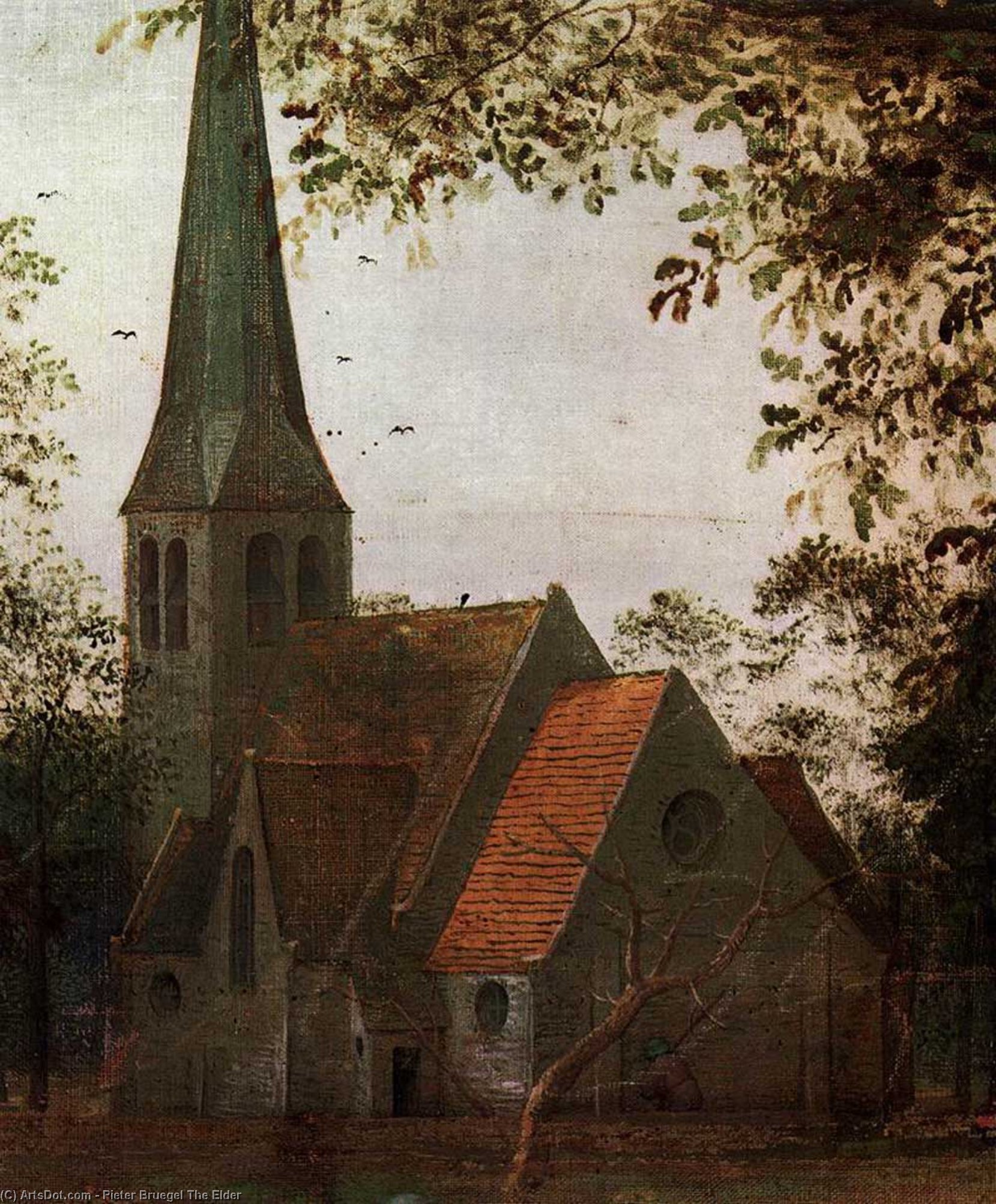 WikiOO.org - אנציקלופדיה לאמנויות יפות - ציור, יצירות אמנות Pieter Bruegel The Elder - The Parable of the Blind Leading the Blind (detail)