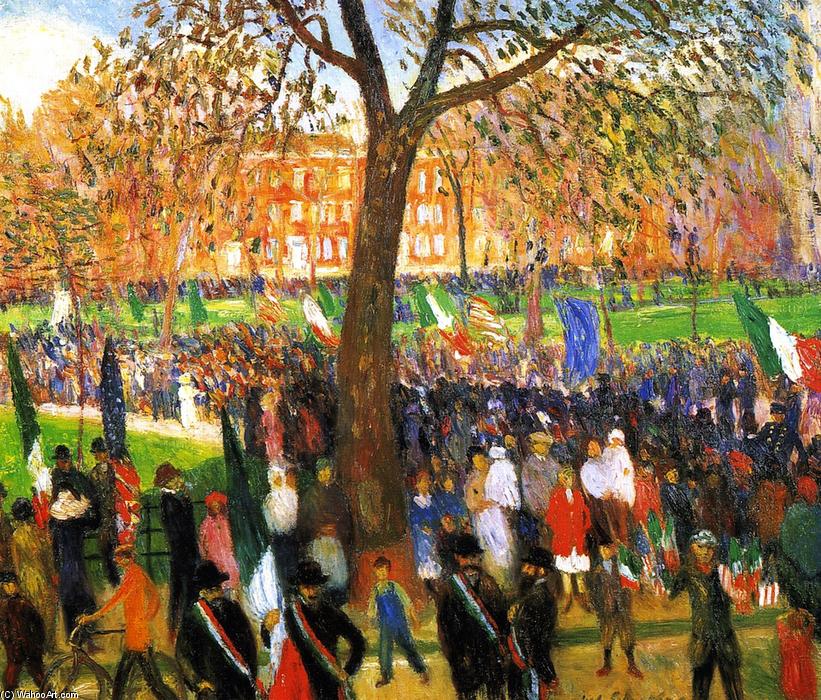 Wikioo.org – L'Encyclopédie des Beaux Arts - Peinture, Oeuvre de William James Glackens - Grande parade washington carré