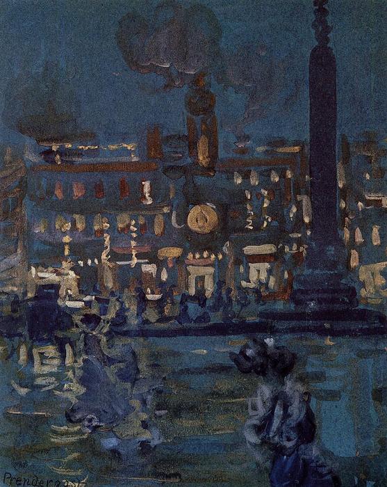 Wikioo.org - The Encyclopedia of Fine Arts - Painting, Artwork by Maurice Brazil Prendergast - Paris
