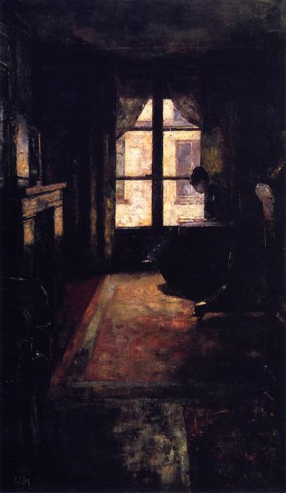 Wikioo.org - The Encyclopedia of Fine Arts - Painting, Artwork by Lesser Ury - Parisian Interior