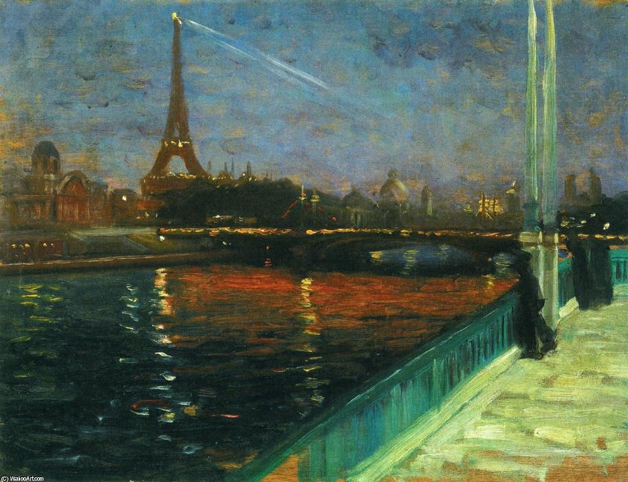 Wikioo.org - The Encyclopedia of Fine Arts - Painting, Artwork by Alfred Henry Maurer - Paris, Nocturne