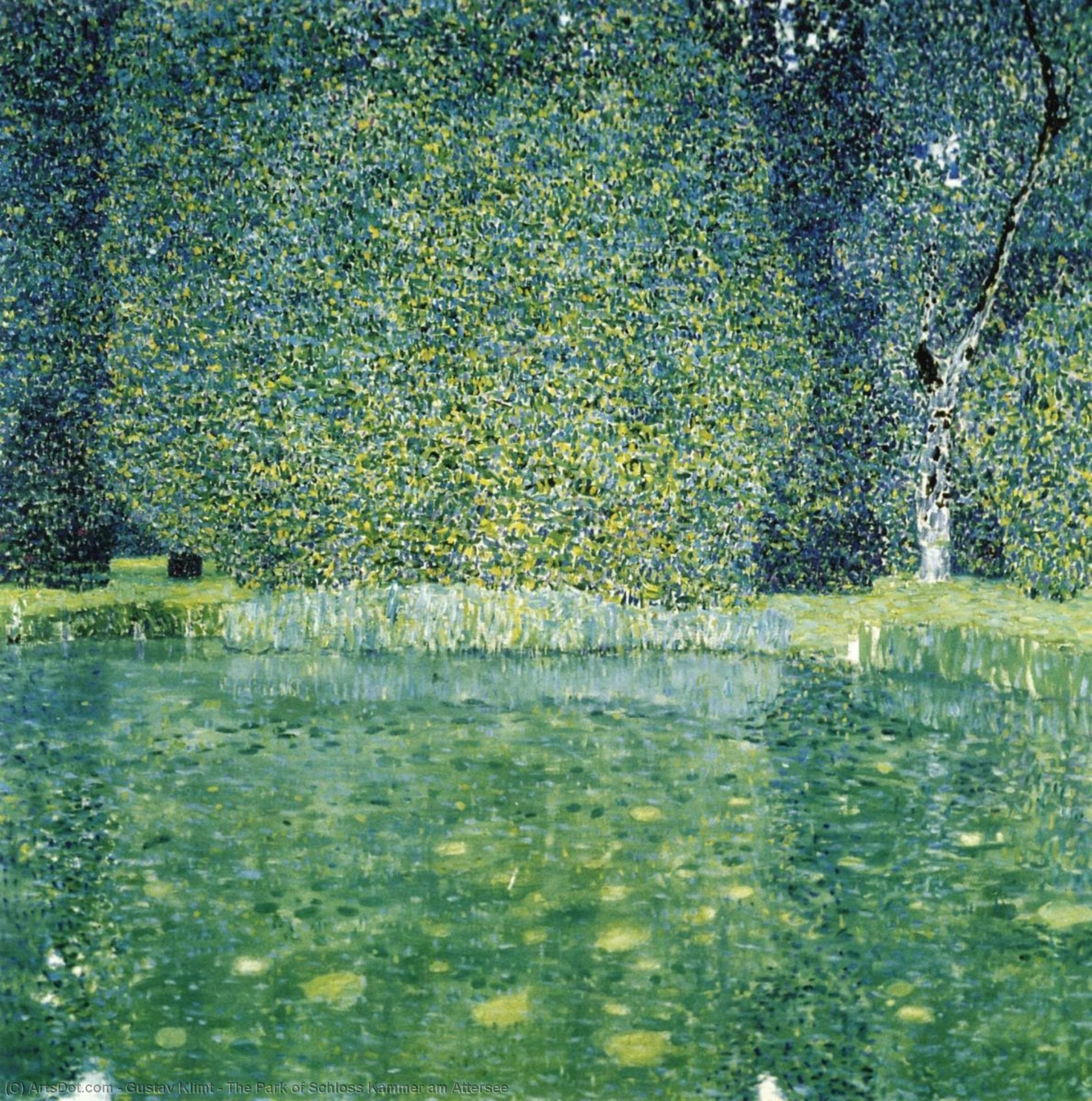 Wikioo.org - The Encyclopedia of Fine Arts - Painting, Artwork by Gustav Klimt - The Park of Schloss Kammer am Attersee