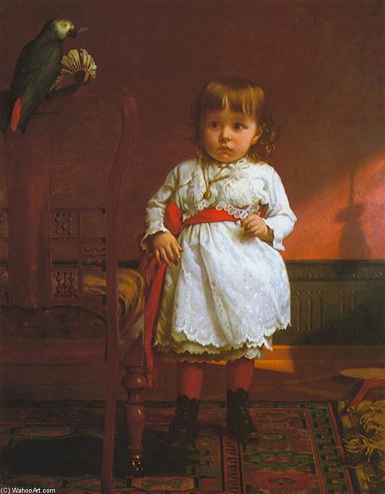 Wikioo.org - The Encyclopedia of Fine Arts - Painting, Artwork by Seymour Joseph Guy - The Parrot Caught the Birdie