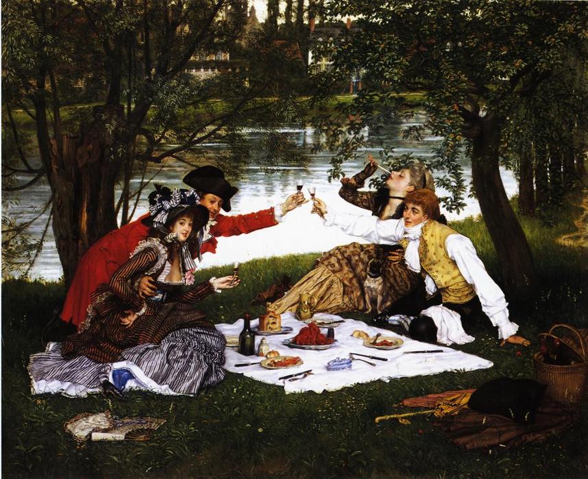 WikiOO.org - Encyclopedia of Fine Arts - Målning, konstverk James Jacques Joseph Tissot - Partie Carree
