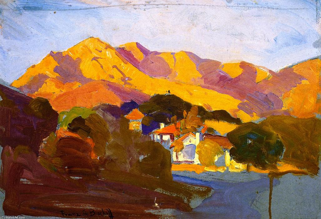 WikiOO.org - Encyclopedia of Fine Arts - Malba, Artwork Franz Bischoff - Pasadena Sunset