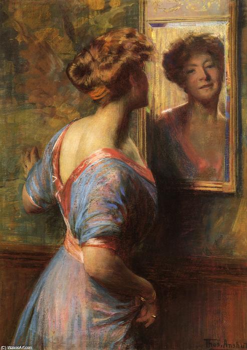 Wikioo.org - The Encyclopedia of Fine Arts - Painting, Artwork by Thomas Pollock Anshutz - A Passing Glance