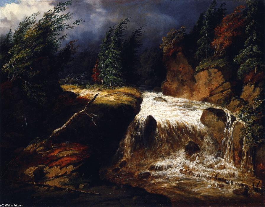 Wikioo.org – L'Enciclopedia delle Belle Arti - Pittura, Opere di Cornelius David Krieghoff - The Passaggio Storm , St . Féréol