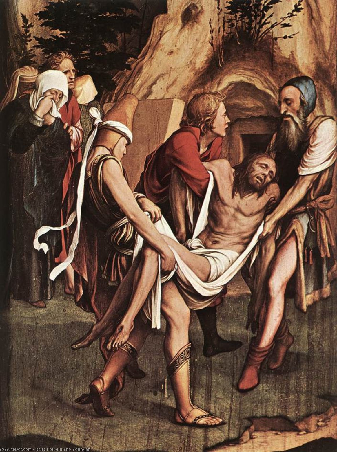 WikiOO.org - دایره المعارف هنرهای زیبا - نقاشی، آثار هنری Hans Holbein The Younger - The Passion [detail]