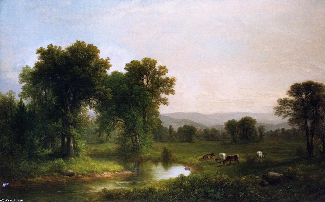 Wikioo.org - The Encyclopedia of Fine Arts - Painting, Artwork by Asher Brown Durand - Pastoral Landscape