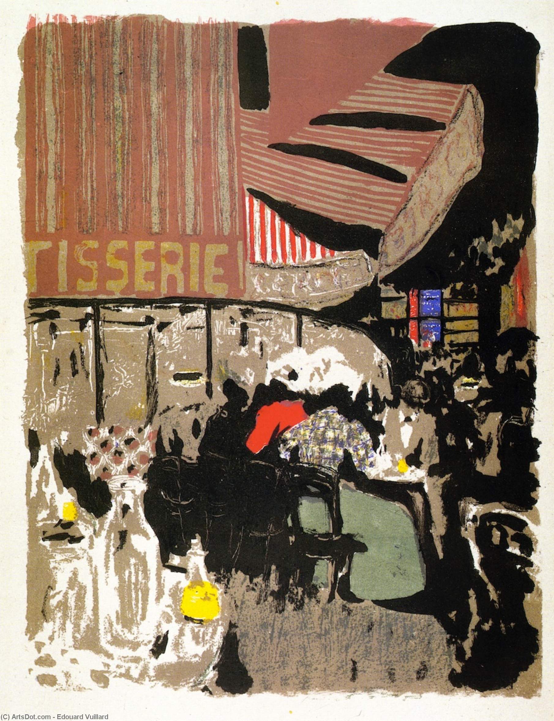 Wikioo.org – L'Enciclopedia delle Belle Arti - Pittura, Opere di Jean Edouard Vuillard - la pasticceria Nave ( dal serie Paesaggio e il Interiors'' ) ''