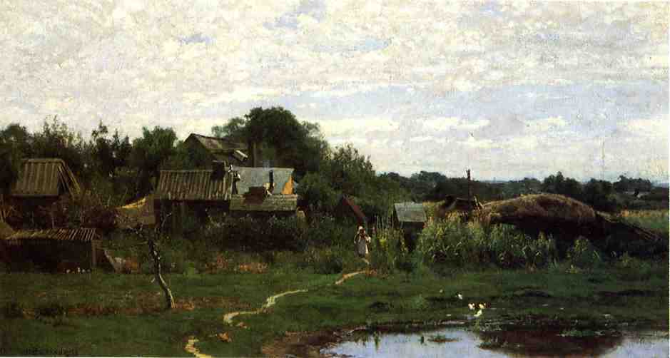 Wikioo.org - The Encyclopedia of Fine Arts - Painting, Artwork by Hugh Bolton Jones - Path by the Pond