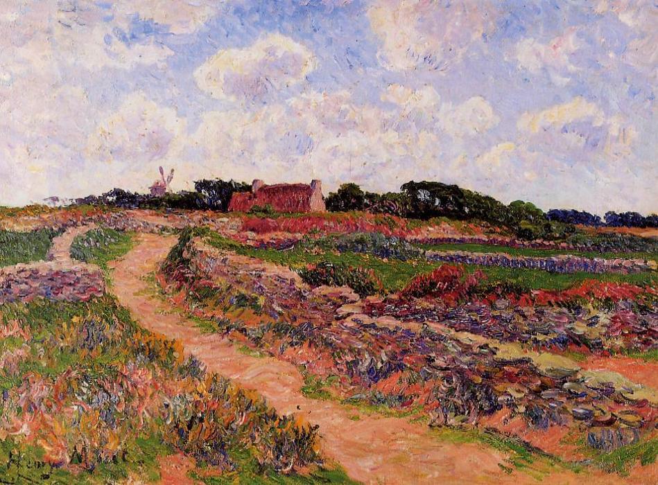 Wikioo.org - The Encyclopedia of Fine Arts - Painting, Artwork by Henri Moret - A Path in Cholars, Finistere