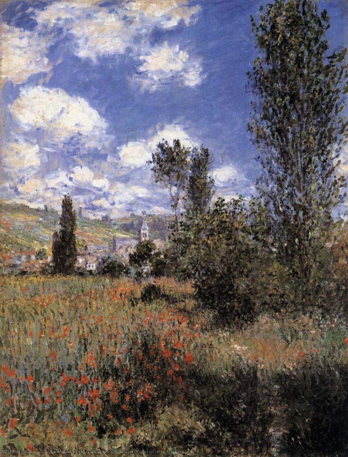 Wikioo.org - The Encyclopedia of Fine Arts - Painting, Artwork by Claude Monet - Path in the Ile Saint-Martin, Vetheuil (also known as t)